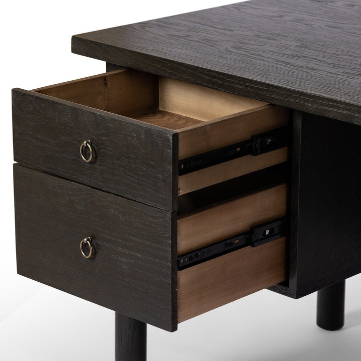 Ashton Desk - Charcoal Oak