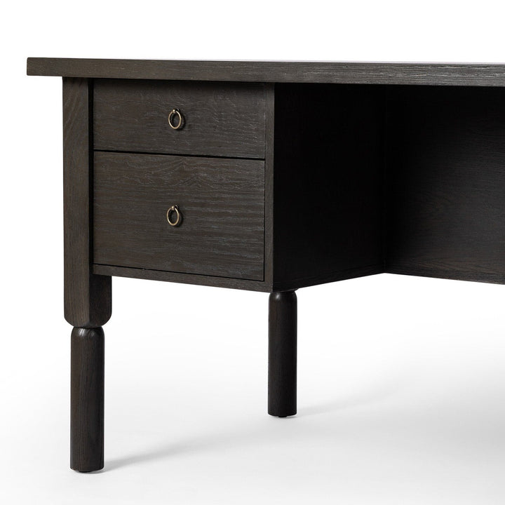 Ashton Desk - Charcoal Oak