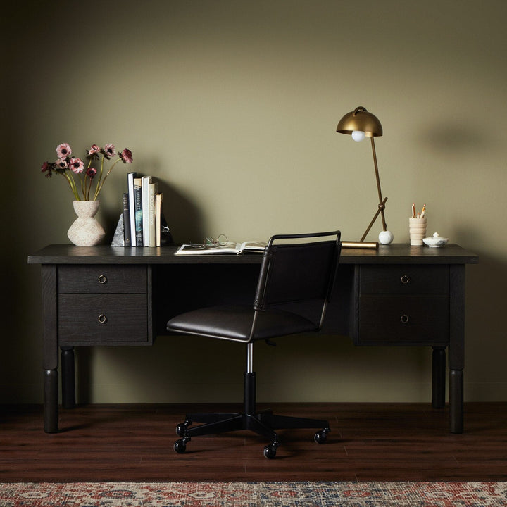 Ashton Desk - Charcoal Oak