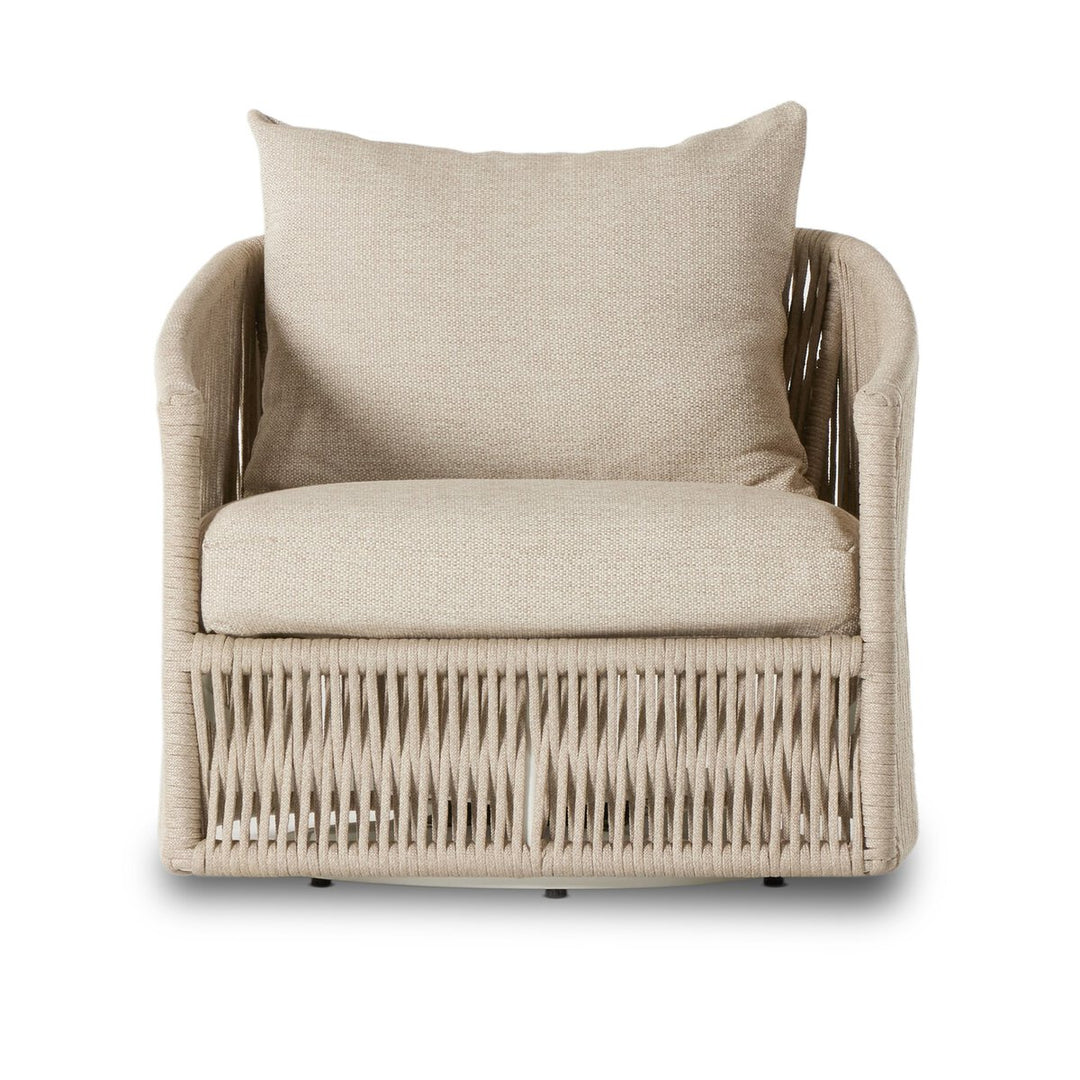 Lisbon Outdoor Swivel Chair - Faye Sand