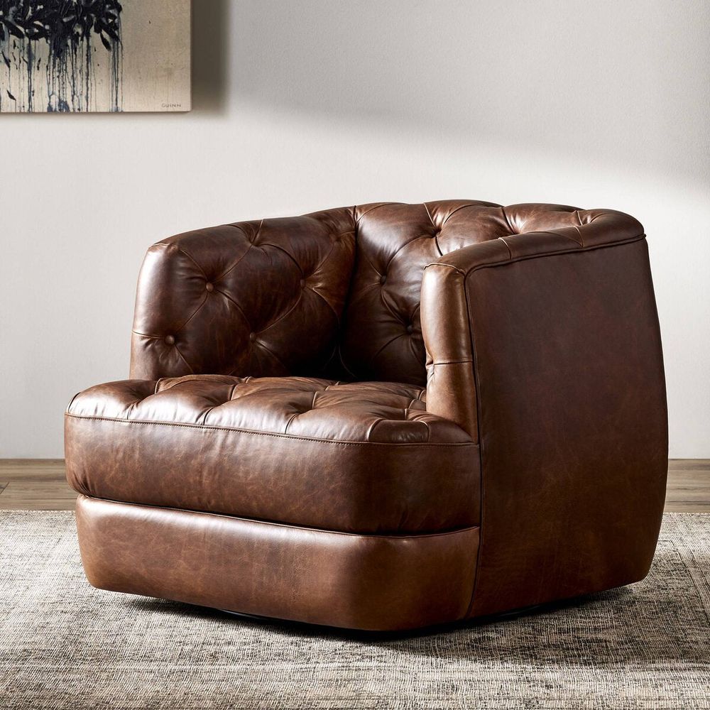 Lounge Chairs Bowen Swivel Chair - Raleigh Cigar