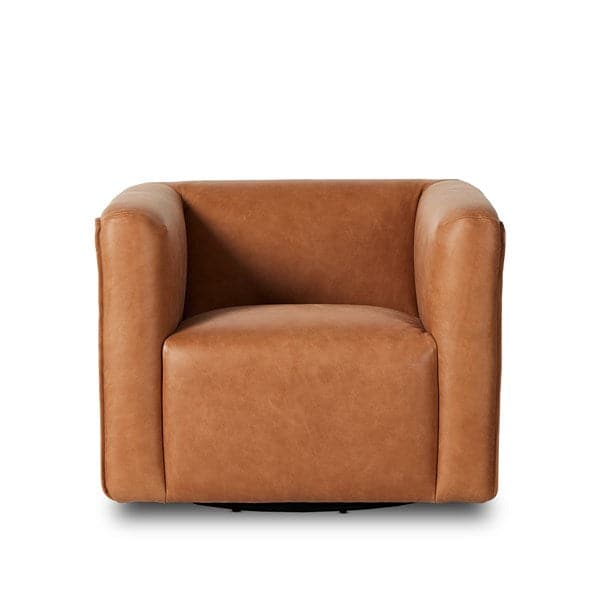 Wellborn Swivel Chair-Four Hands-FH-236762-002-Lounge ChairsPalermo Cognac-4-France and Son