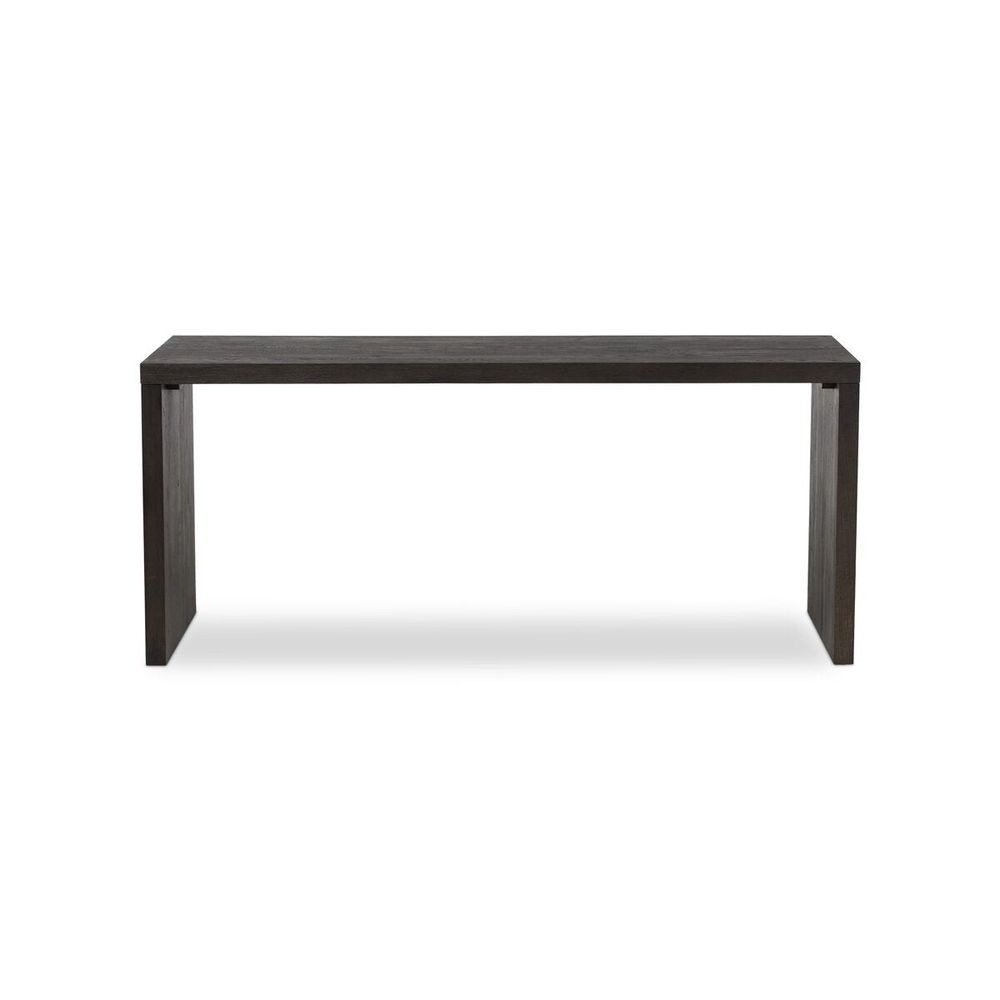 Posada Desk: Worn Black Oak Veneer