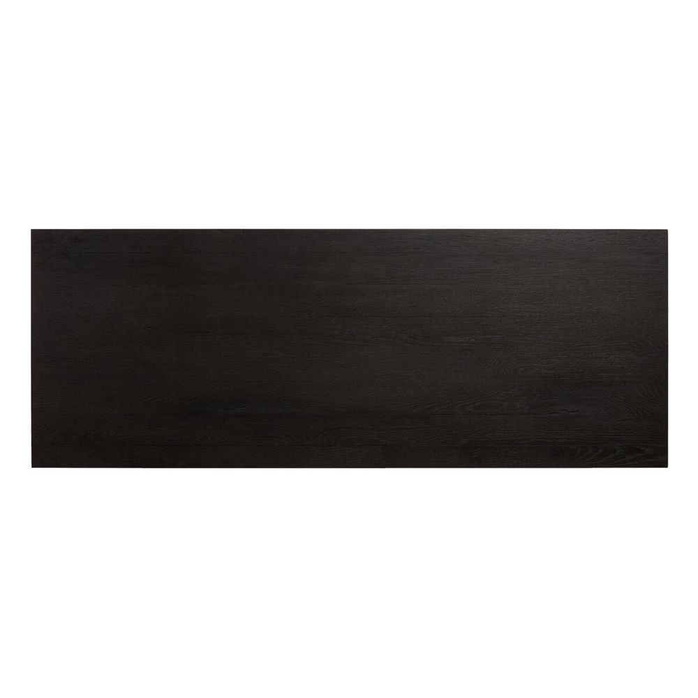 Posada Desk: Worn Black Oak Veneer