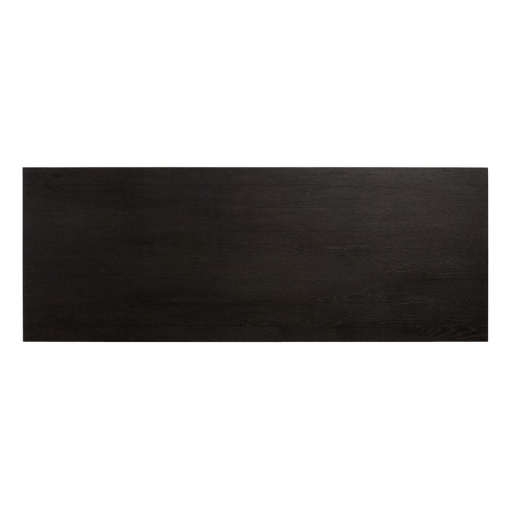 Posada Desk: Worn Black Oak Veneer