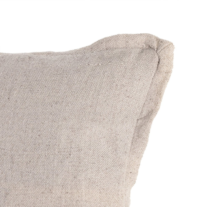 Sierra Outdoor Pillow - Dove Taupe Faux Linen - Cover Only