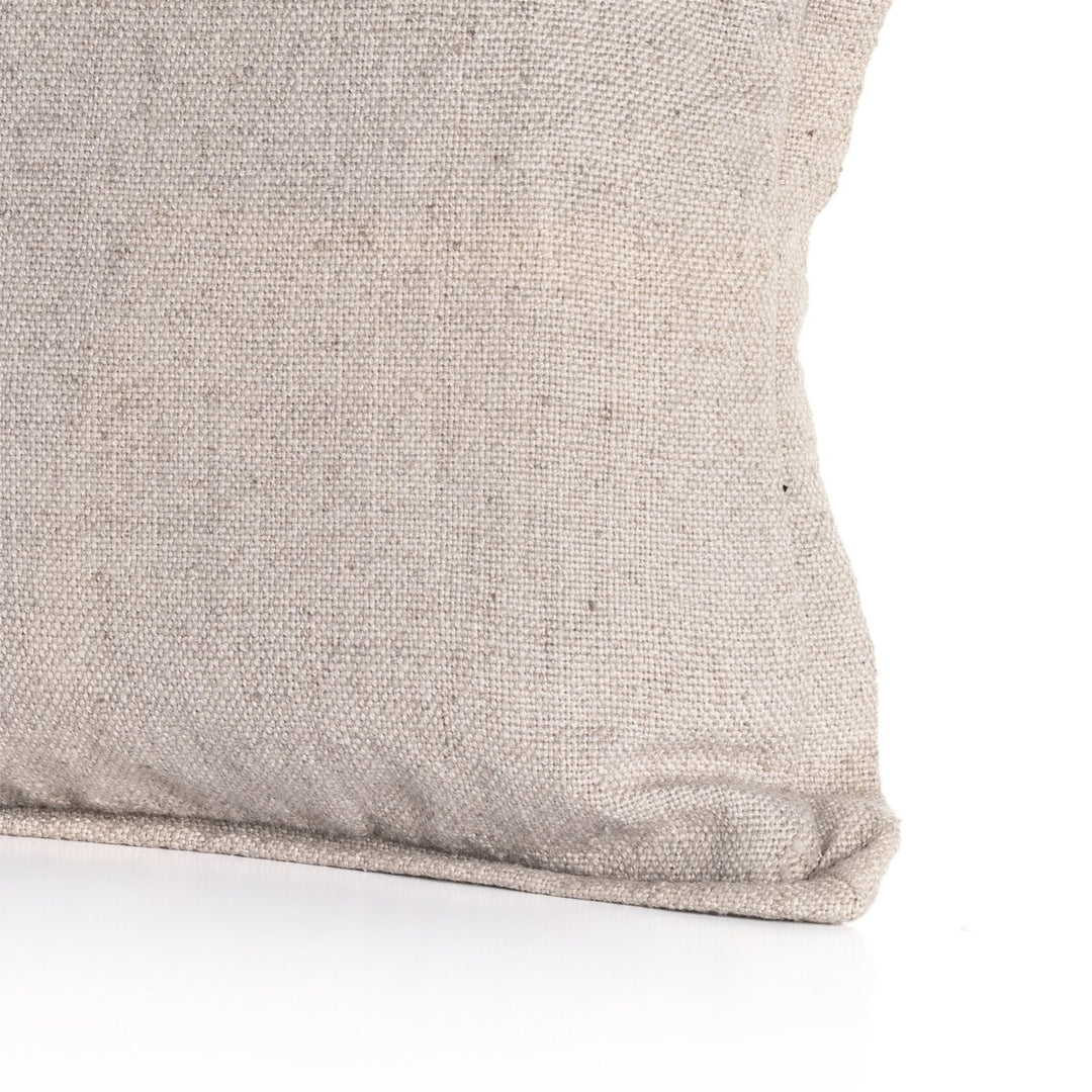 Sierra Outdoor Pillow - Dove Taupe Faux Linen - Cover Only