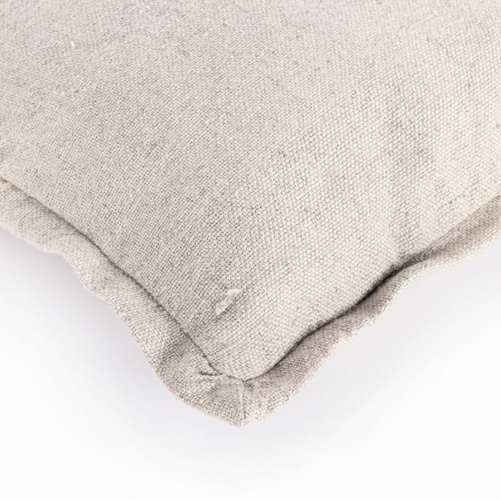 Sierra Outdoor Pillow - Dove Taupe Faux Linen - Cover Only