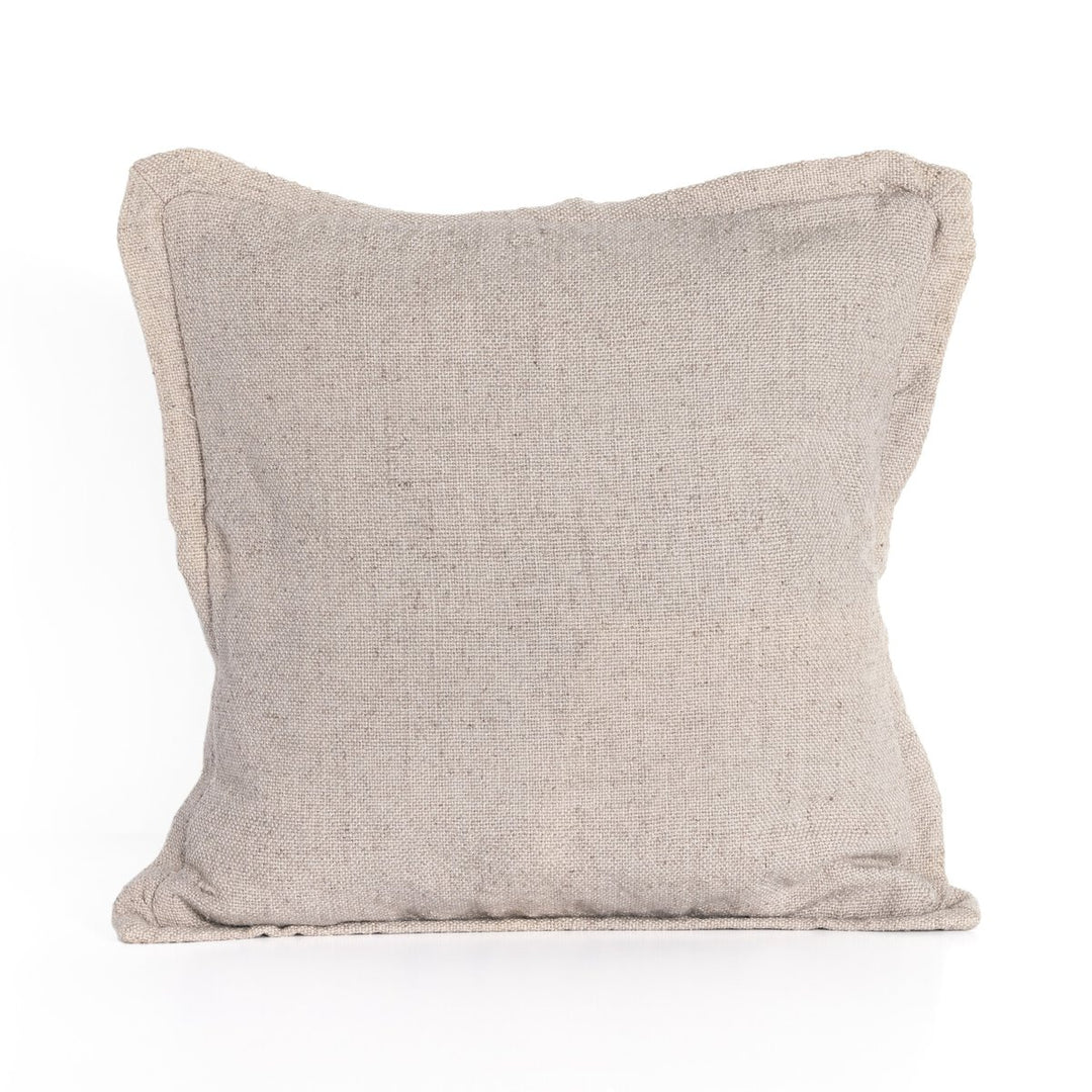 Sierra Outdoor Pillow - Dove Taupe Faux Linen - Cover Only