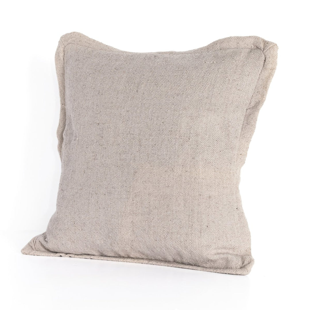 Sierra Outdoor Pillow - Dove Taupe Faux Linen - Cover Only