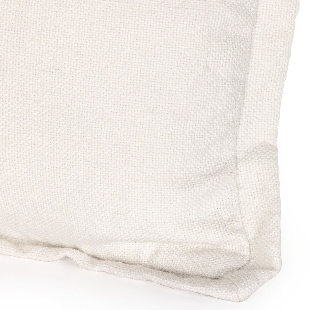 Sierra Outdoor Pillow - Coconut Faux Linen - Cover Only