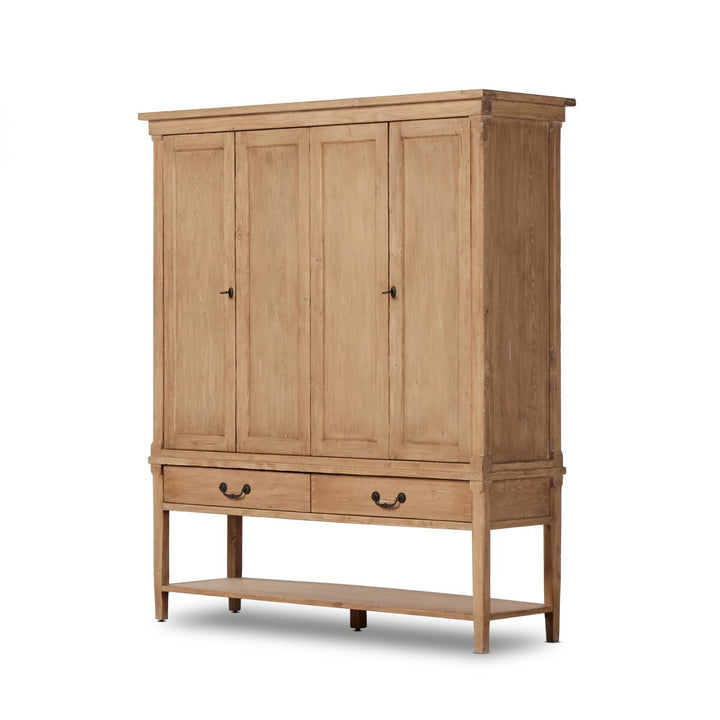 Berkeley Wide Cabinet - Aged Light Pine