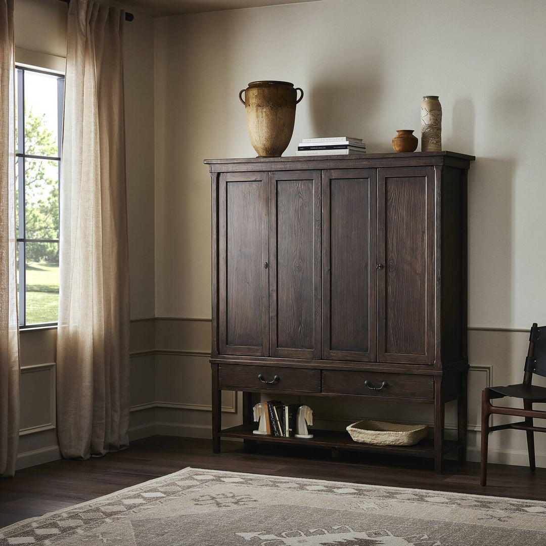 Berkeley Wide Cabinet - Aged Pine