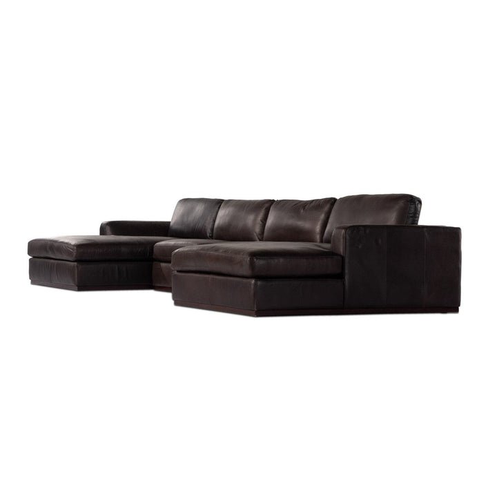 Ashford 3-Piece U Sectional - Heirloom Cigar