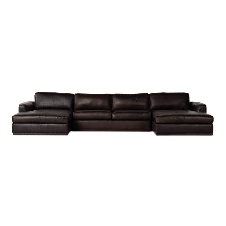 Ashford 3-Piece U Sectional - Heirloom Cigar