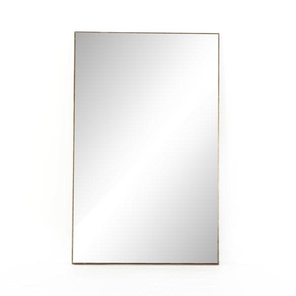 Georgina Rectangle Floor Mirror-Four Hands-FH-237386-001-MirrorsPolished Brass-5-France and Son