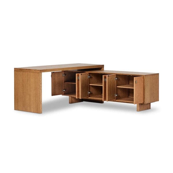 Posada L - Shaped Desk-Four Hands-FH-237442-001-Desks-5-France and Son