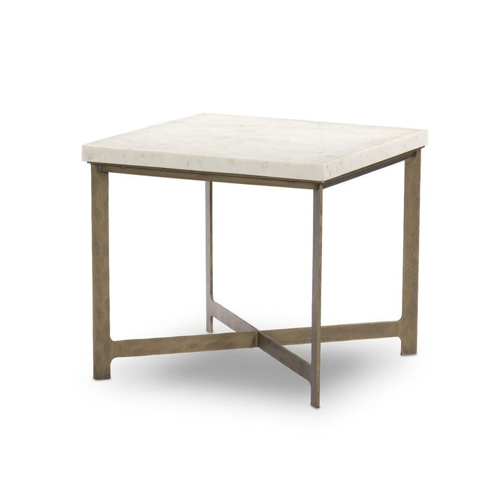 Hammered Iron End Table