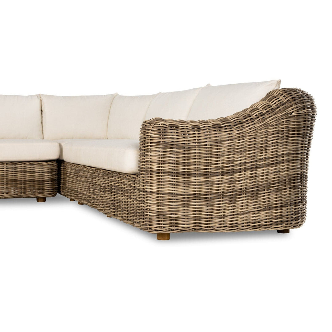 Brighton Outdoor 3-Piece Sectional - Venao Ivory