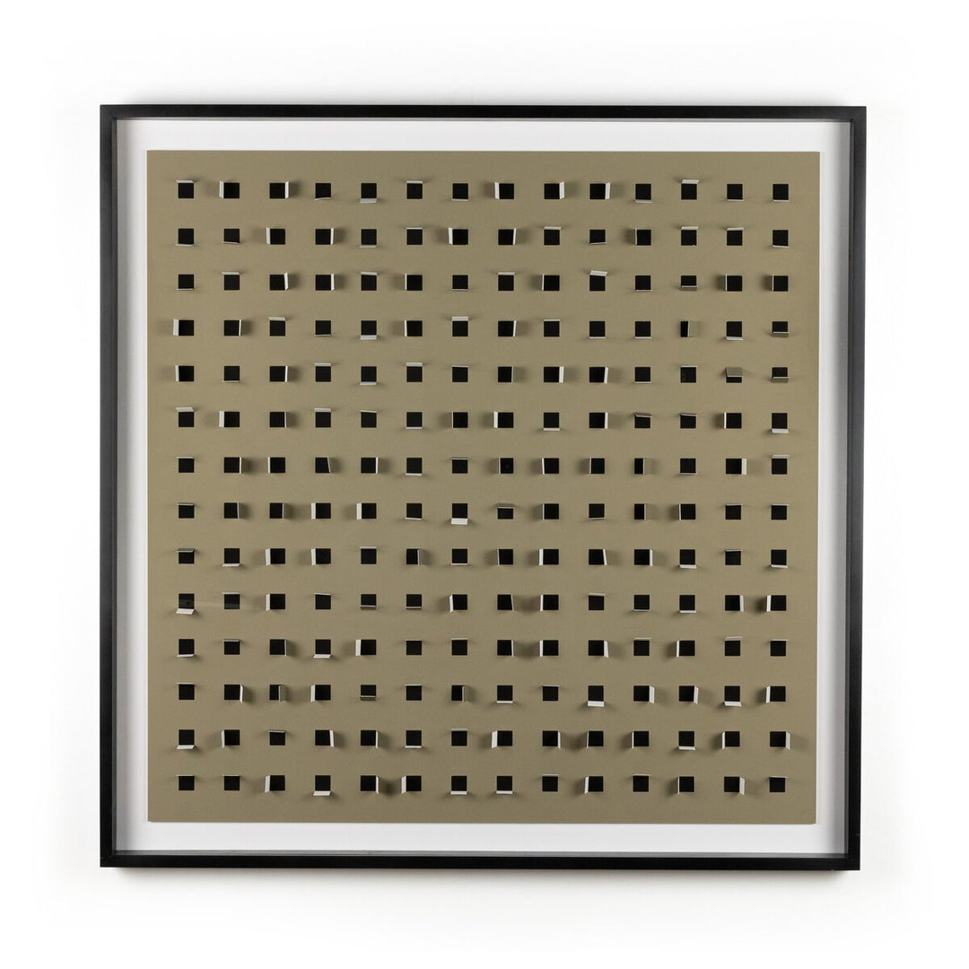 See Through Olive By Fh Art Studio - 48"X48" - Black Maple