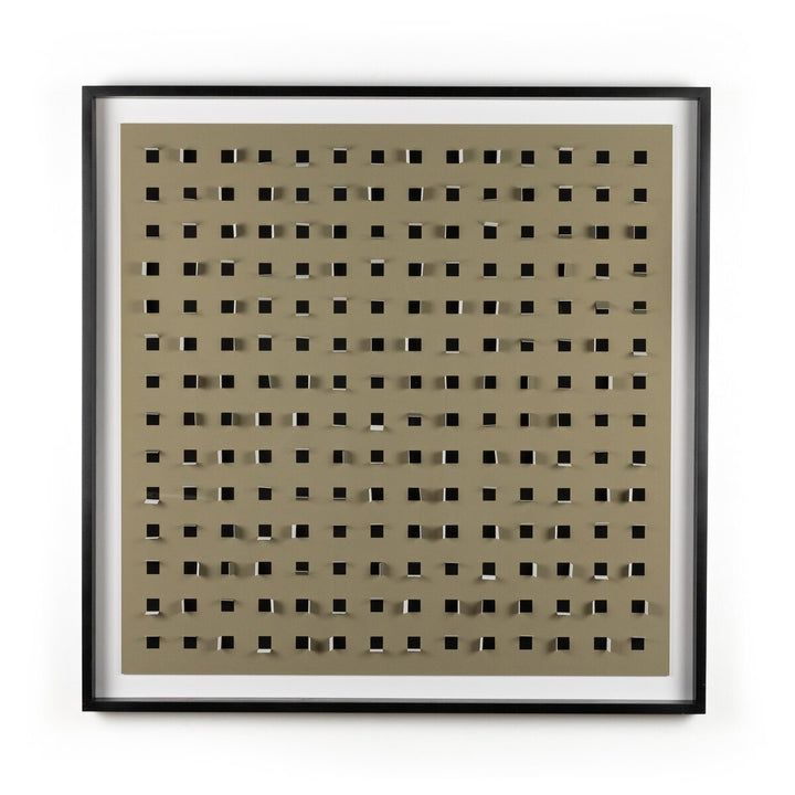 See Through Olive By Fh Art Studio - 48"X48" - Black Maple