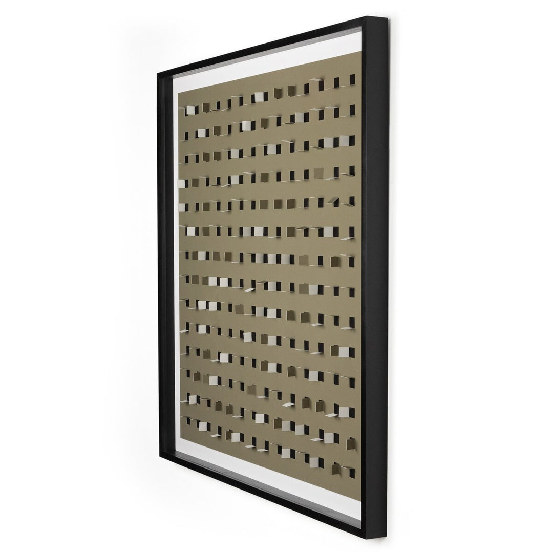 See Through Olive By Fh Art Studio - 48"X48" - Black Maple