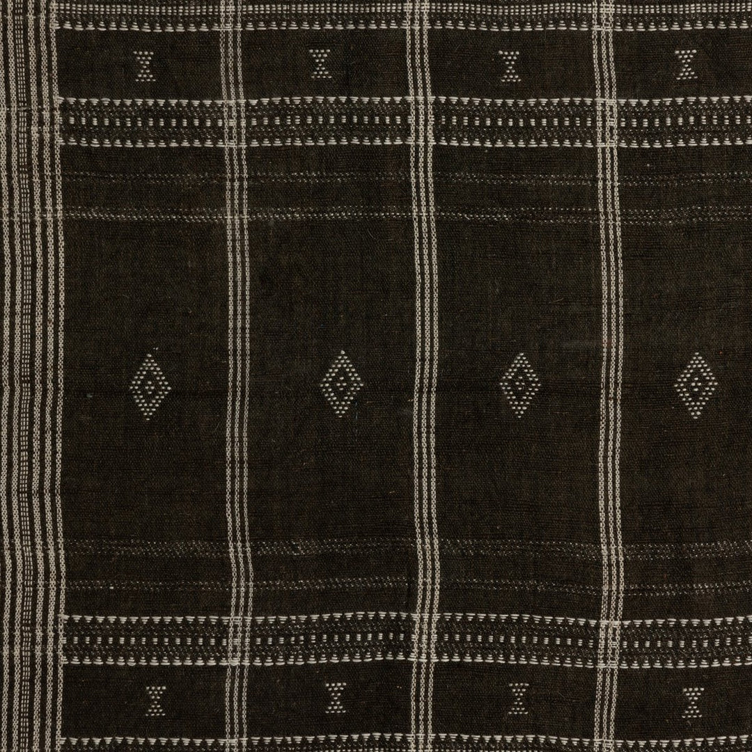 Bhujodi Textile 1 - Chocolate W/ Rustic Walnut