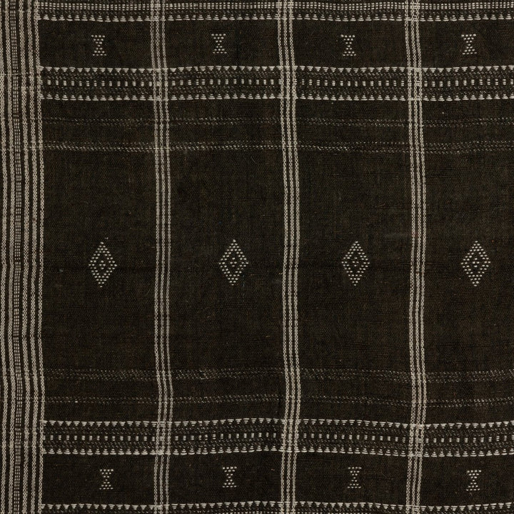 Bhujodi Textile 1 - Chocolate W/ Rustic Walnut