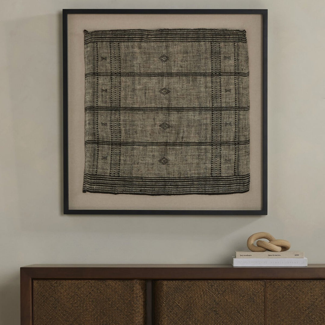 Bhujodi Textile 1 - Mocha W/ Black Maple