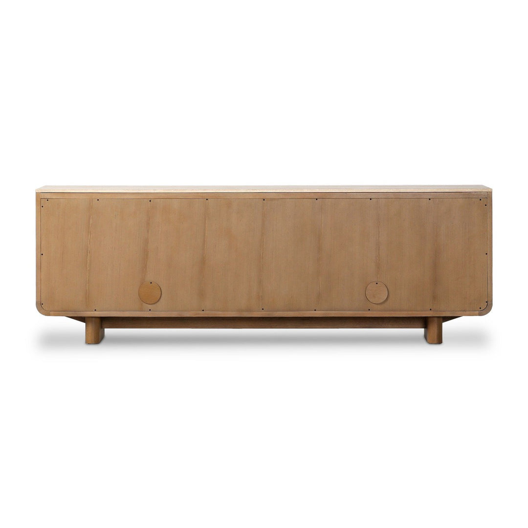 Colby Sideboard - Rubbed Light Oak - Light Brown, Beige