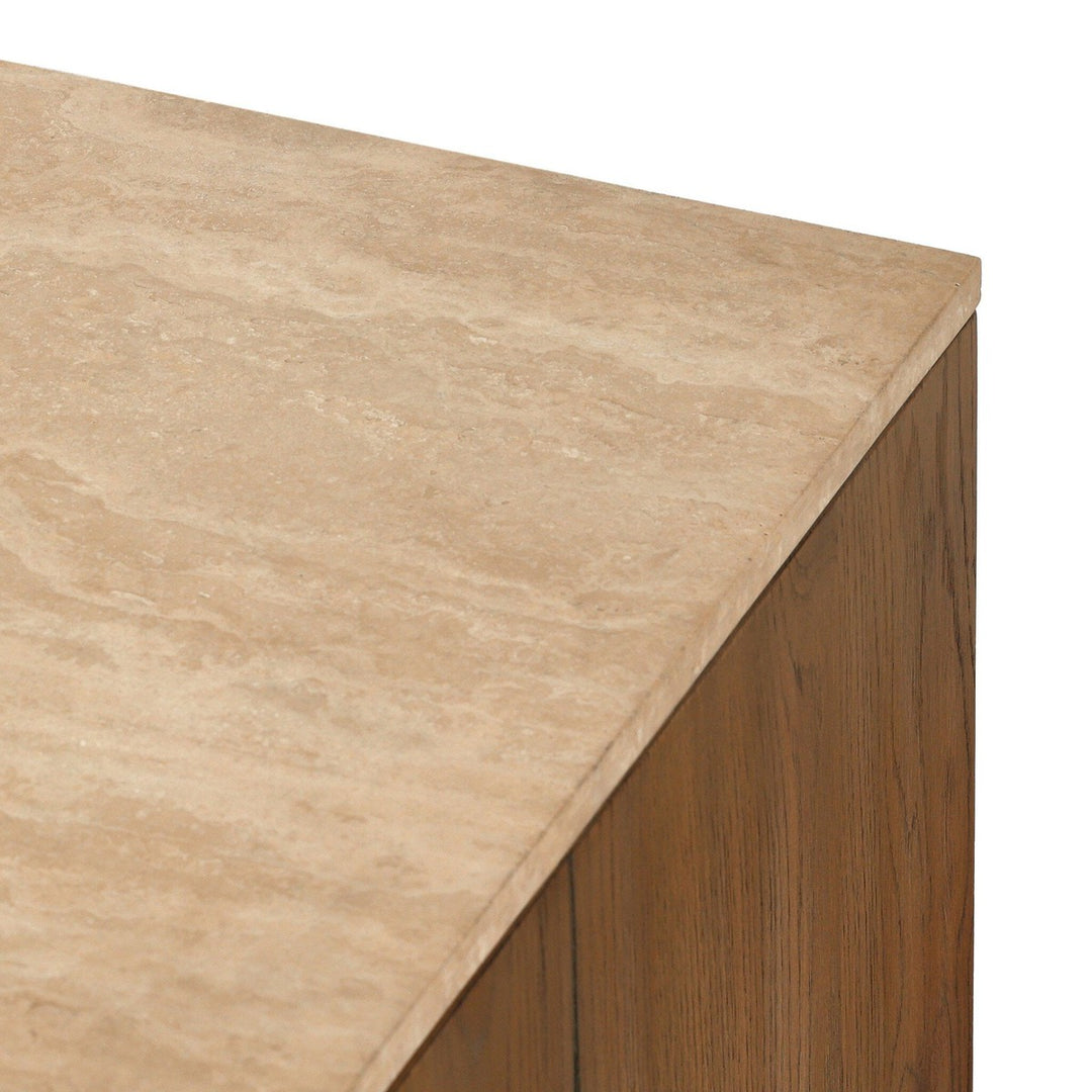 Colby Sideboard - Rubbed Light Oak - Light Brown, Beige