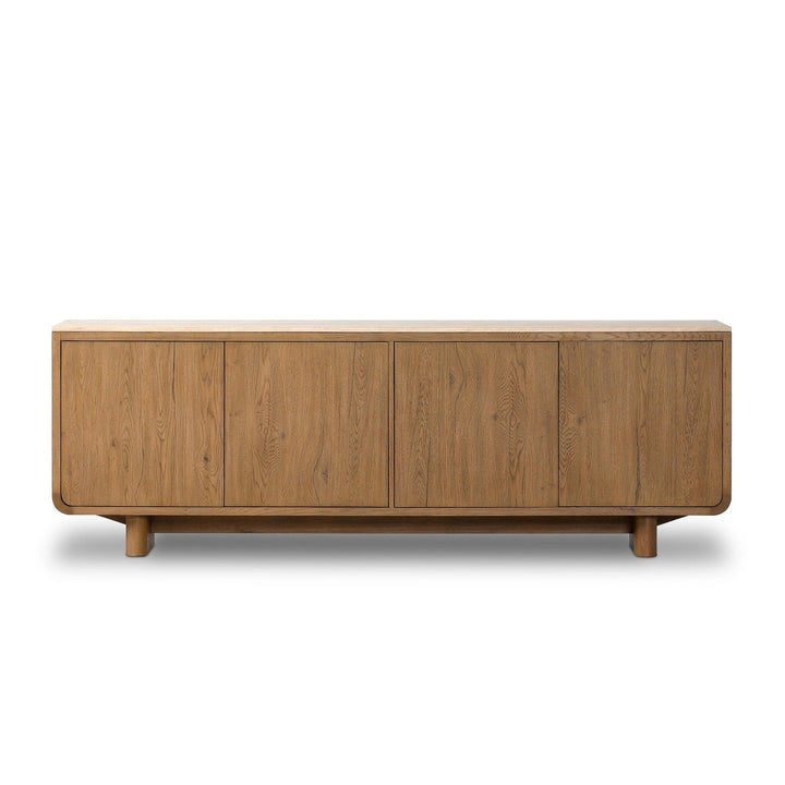 Colby Sideboard - Rubbed Light Oak - Light Brown, Beige