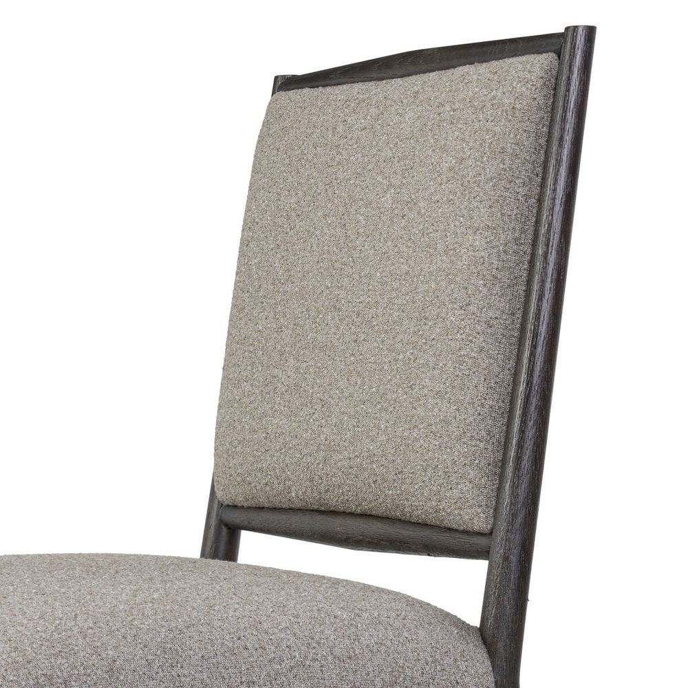 Glenview Dining Chair: Weslie Feather - Smoked Black Oak