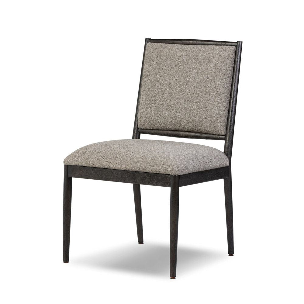 Glenview Dining Chair: Weslie Feather - Smoked Black Oak