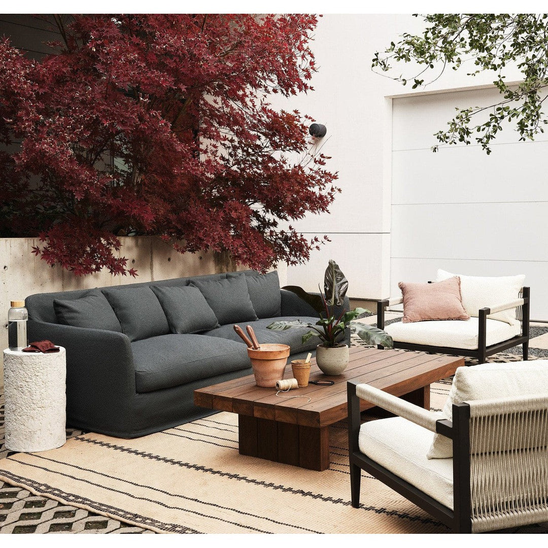 Camden Outdoor Slipcover Sofa - FIQA Boucle Slate