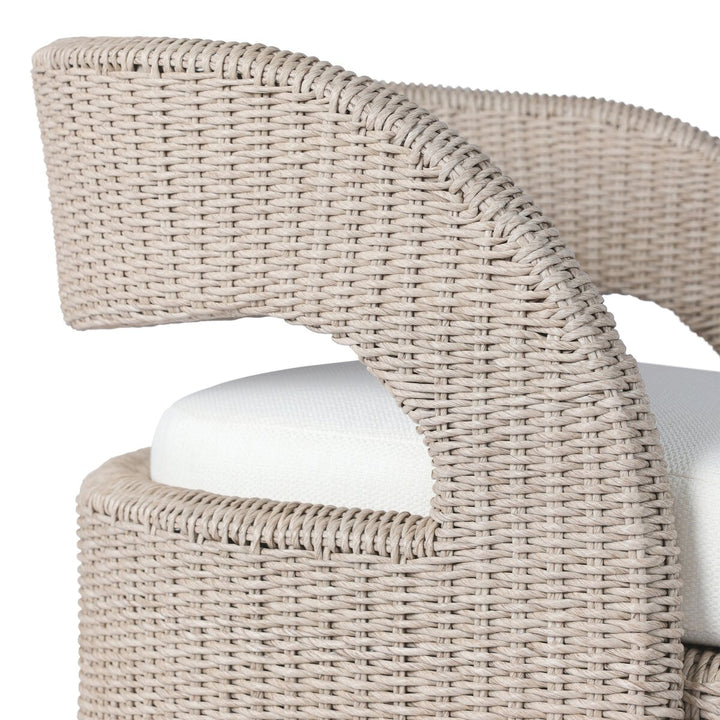 Mitchell Outdoor Swivel Chair - Vintage White