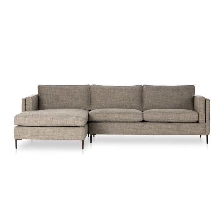 Emmett 2-Piece Sectional - Left Arm Facing - Thames Coal