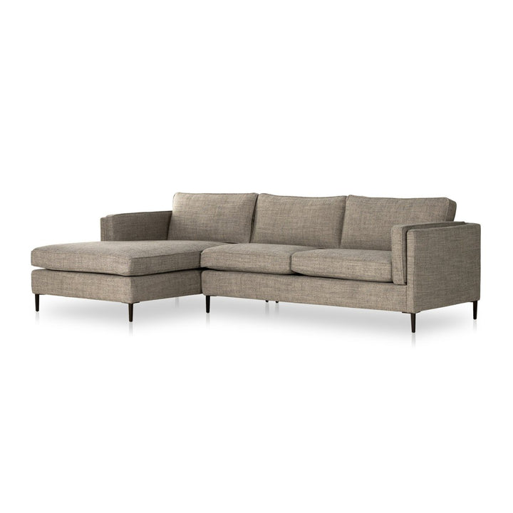 Emmett 2-Piece Sectional - Left Arm Facing - Thames Coal