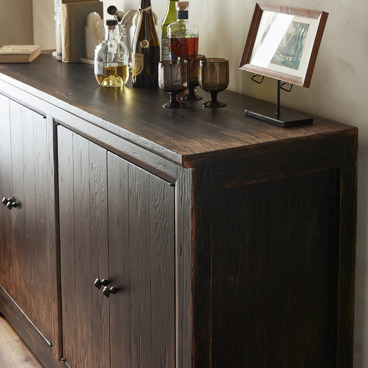 One Hour Sideboard - Distressed Black - 63"