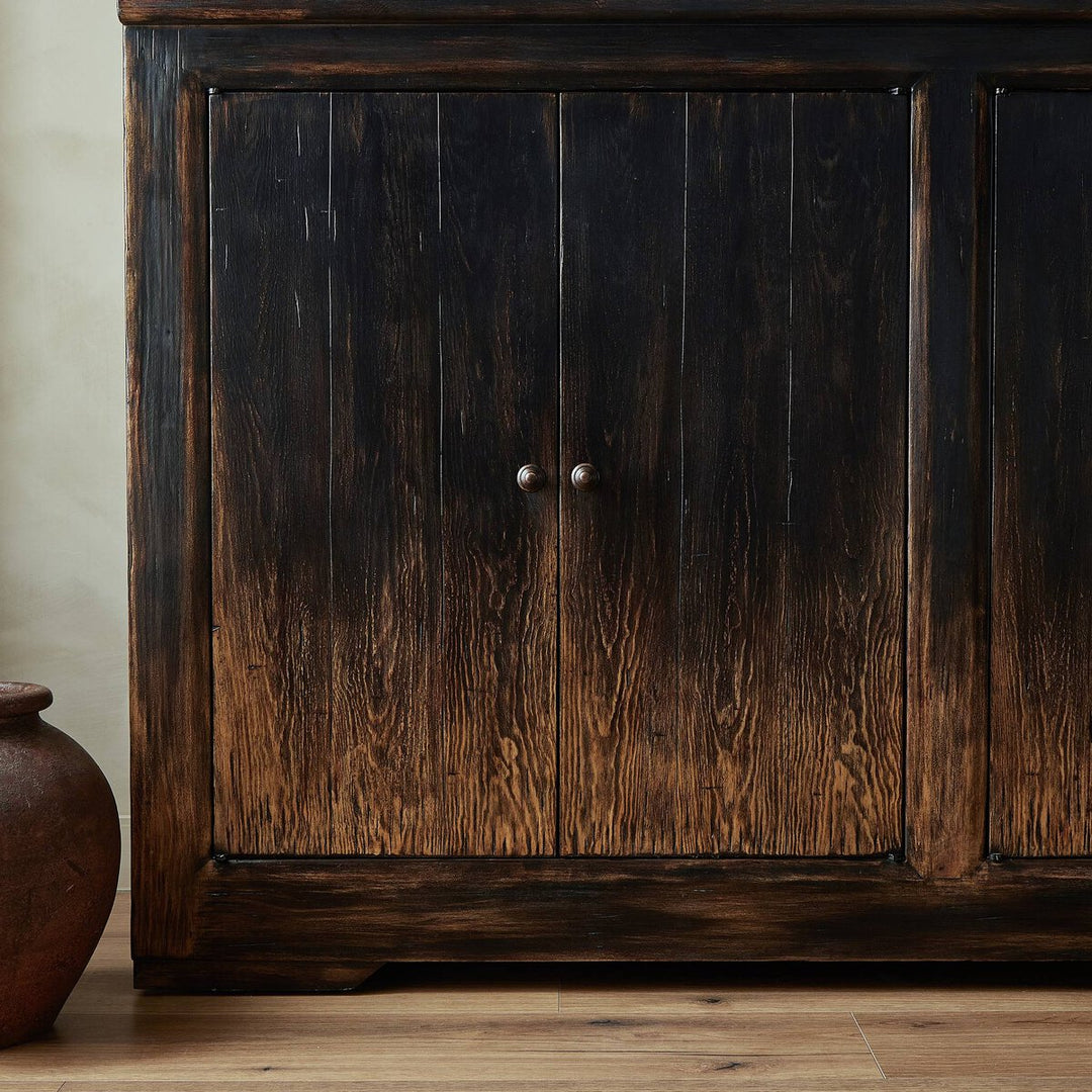 One Hour Sideboard - Distressed Black - 63"