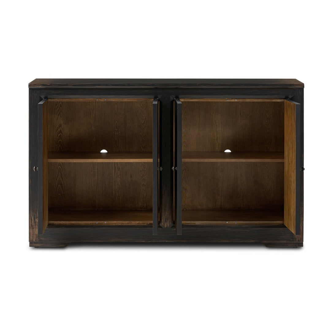 One Hour Sideboard - Distressed Black - 63"