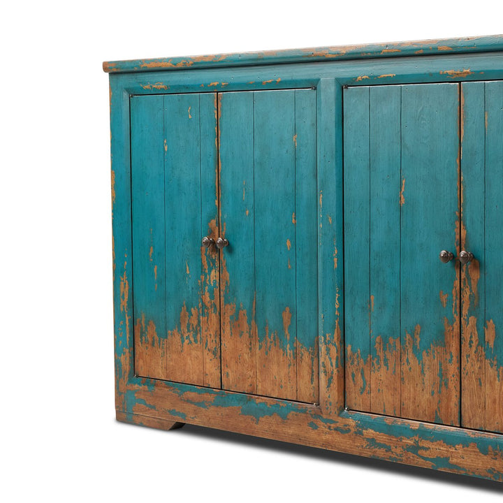 One Hour Sideboard - Distressed Blue - 63"