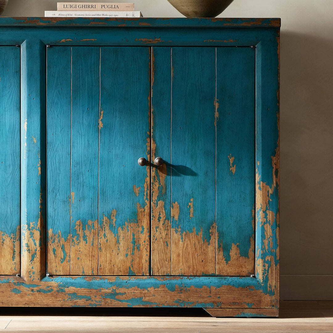 One Hour Sideboard - Distressed Blue - 63"