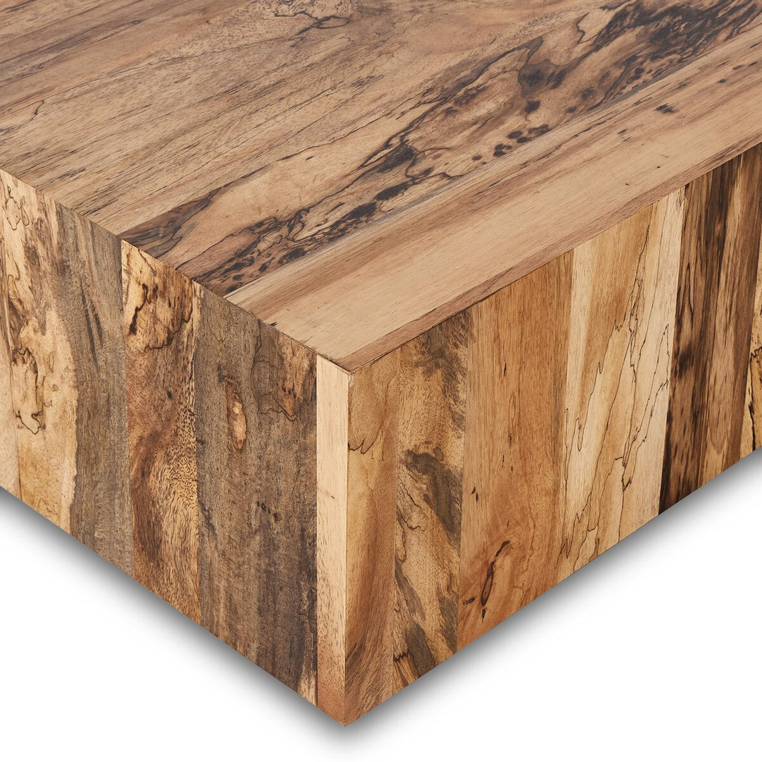 Easton Large Square Coffee Table - Spalted Primavera