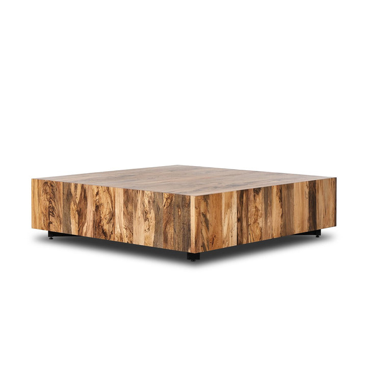 Easton Large Square Coffee Table - Spalted Primavera