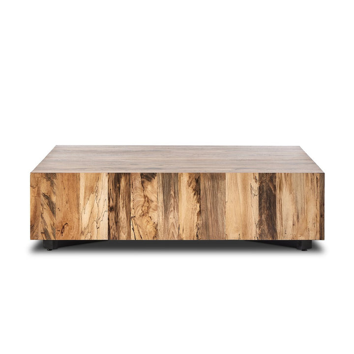 Easton Large Square Coffee Table - Spalted Primavera