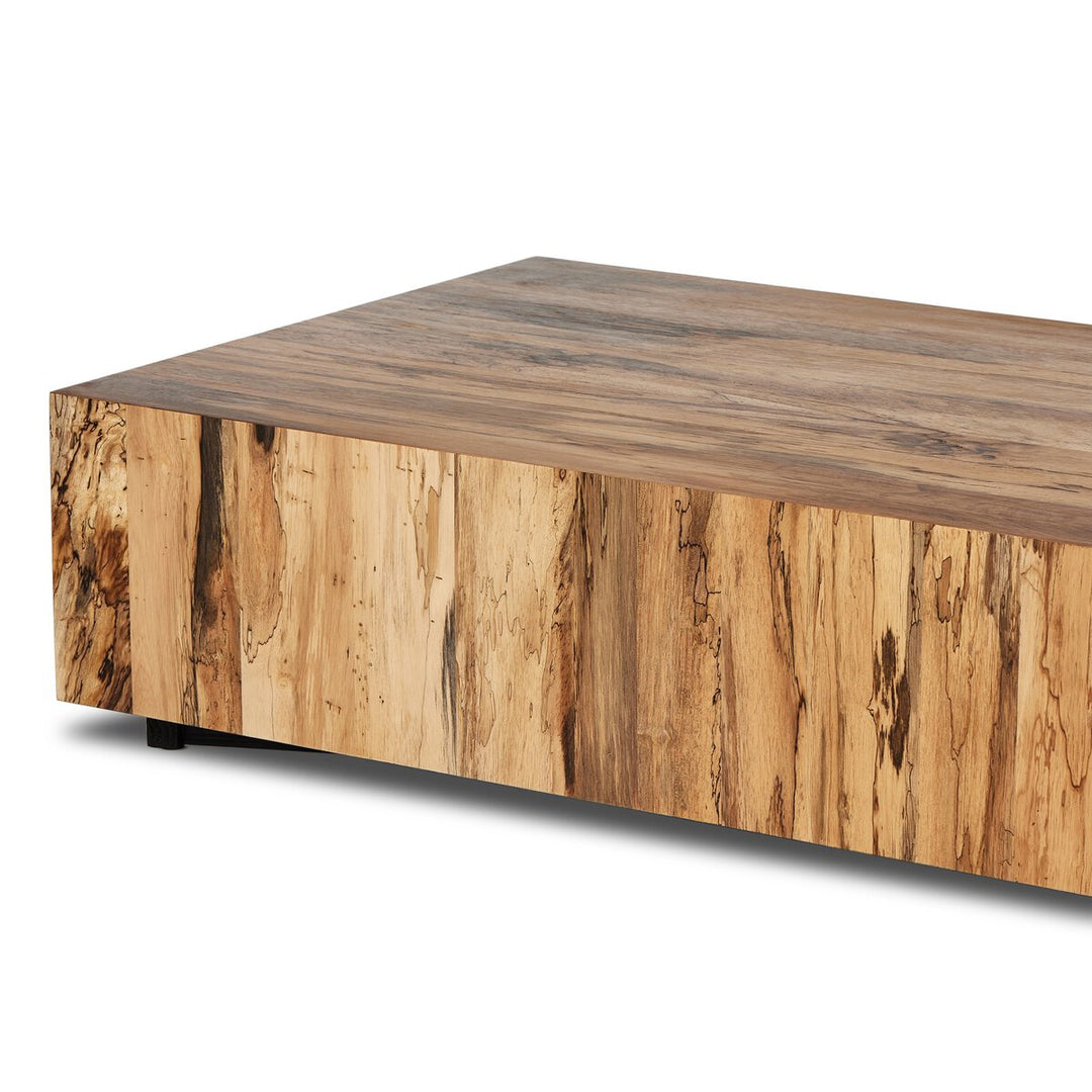 Easton Large Rectangular Coffee Table - Spalted Primavera