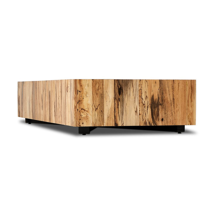 Easton Large Rectangular Coffee Table - Spalted Primavera