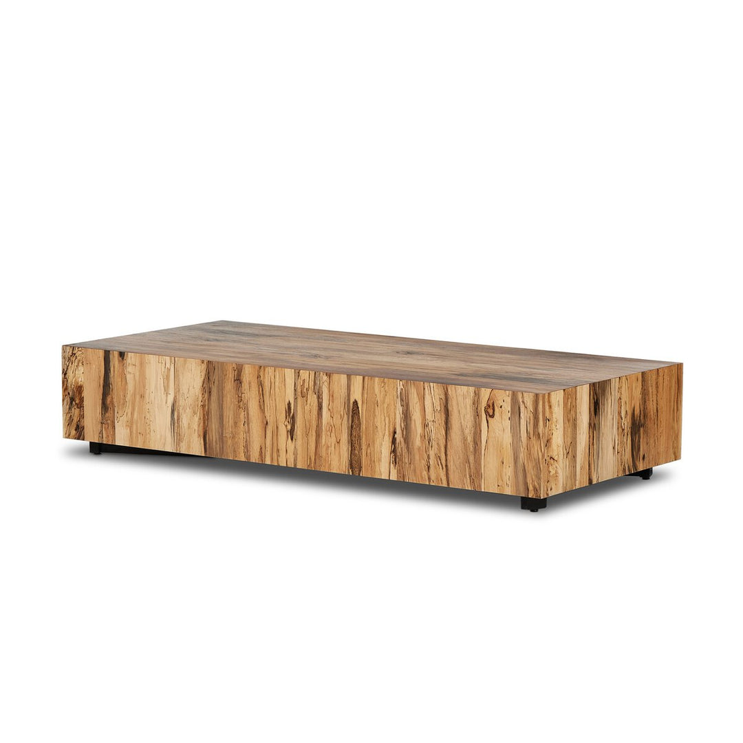 Easton Large Rectangular Coffee Table - Spalted Primavera