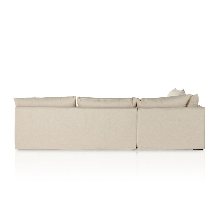 Emerson Slipcover 3-Piece Sectional - Antwerp Natural - 114"